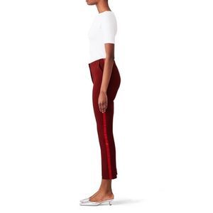 Cinq À Sept Women's Lana Red Side Stripe Piped Pants Trousers Size 2 NWOT